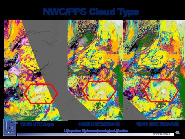 NWC/PPS Cloud Type Lithuanian Hydrometeorological Service 15:41 UTC NOAA18 12:26 UTC Aqua 14:59 UTC NOAA15