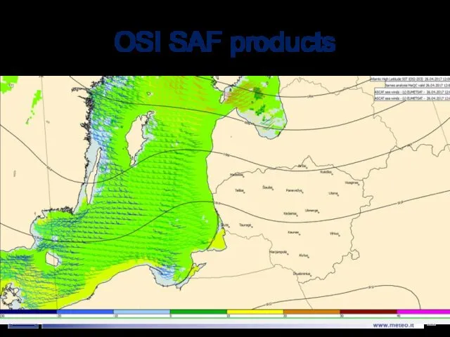 OSI SAF products Lietuvos hidrometeorologijos tarnyba