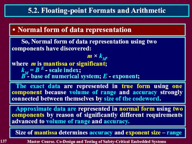 Normal form of data representation So, Normal form of data representation