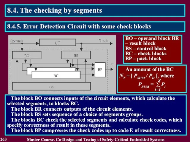 The block BO connects inputs of the circuit elements, which calculate