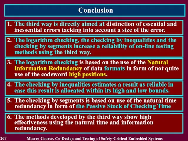 Conclusion 267 1. The third way is directly aimed at distinction