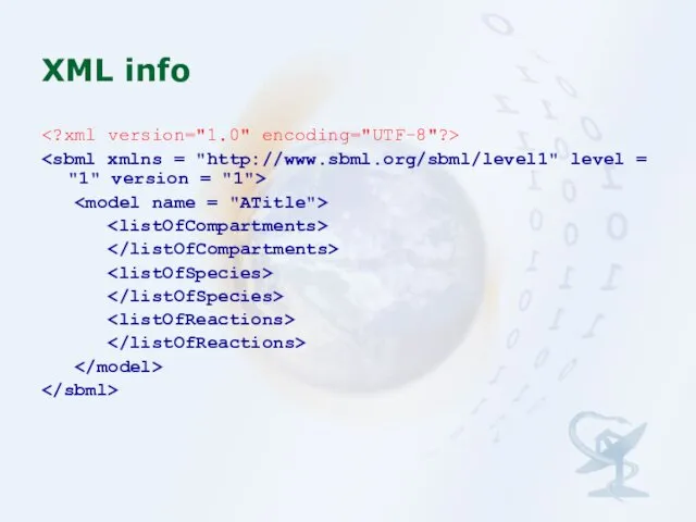 XML info