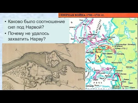 Каково было соотношение сил под Нарвой? Почему не удалось захватить Нарву?