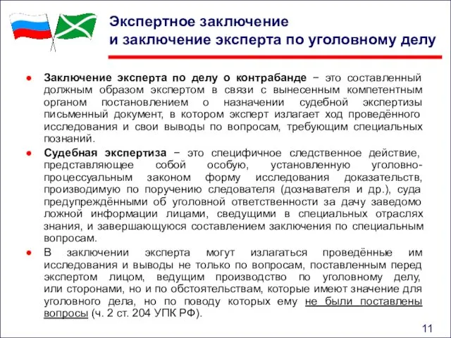 Экспертное заключение и заключение эксперта по уголовному делу Заключение эксперта по