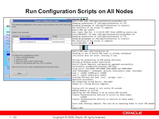 Run Configuration Scripts on All Nodes