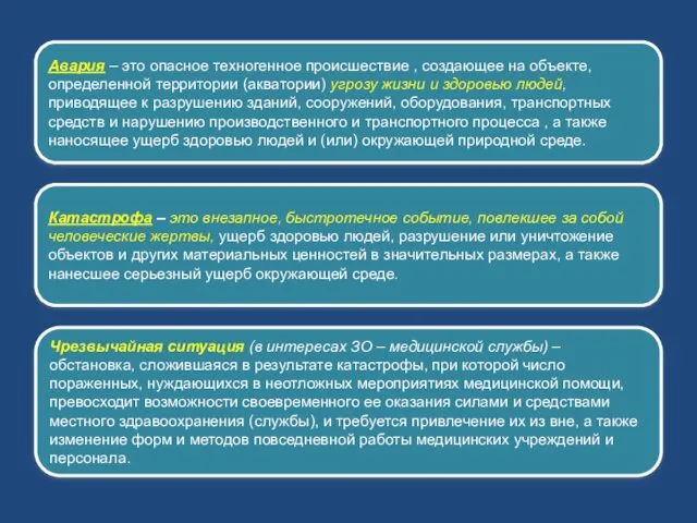 Авария – это опасное техногенное происшествие , создающее на объекте, определенной