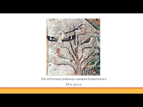 Рис.8 Росписи гробницы номарха Хнумхотепа II ХХ в. до н.э.