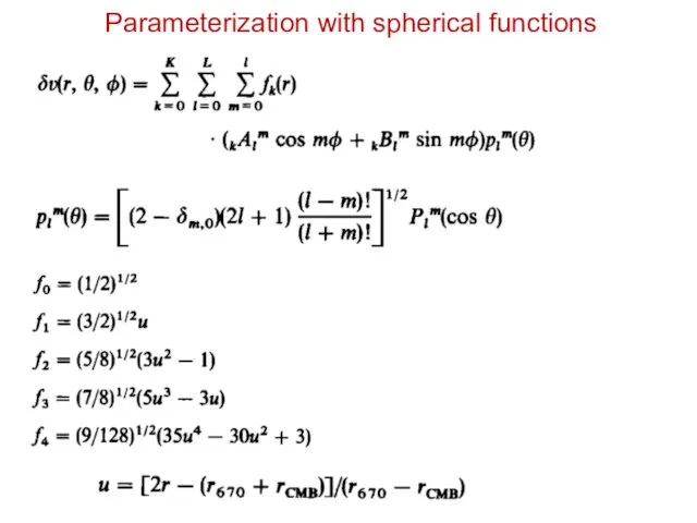 Parameterization with spherical functions