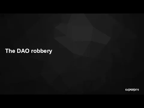 The DAO robbery