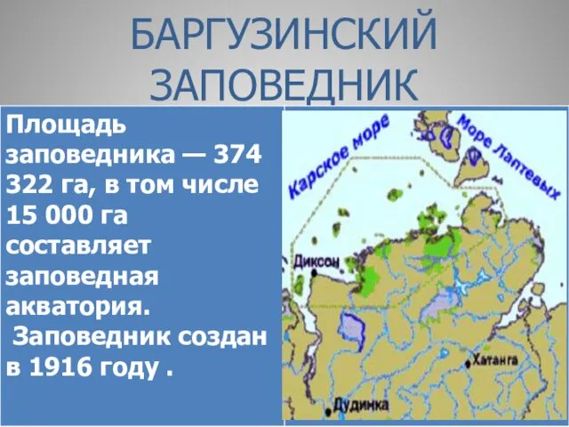 БАРГУЗИНСКИЙ ЗАПОВЕДНИК