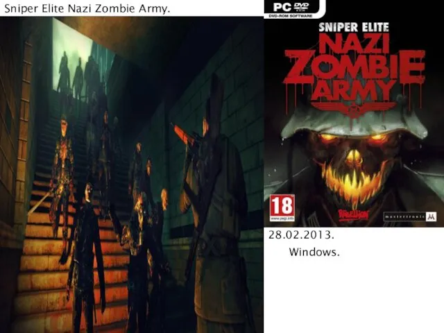 Sniper Elite Nazi Zombie Army. 28.02.2013. Windows.