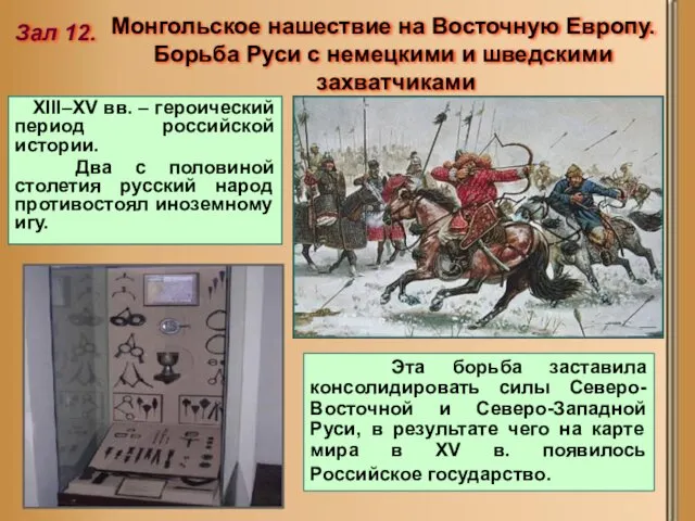 XIII–XV вв. – героический период российской истории. Два с половиной столетия