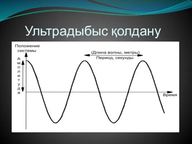 Ультрадыбыс қолдану