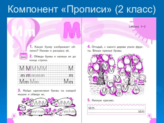 Компонент «Прописи» (2 класс)