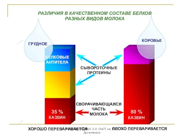 СВОРАЧИВАЮЩАЯСЯ ЧАСТЬ МОЛОКА РАЗЛИЧИЯ В КАЧЕСТВЕННОМ СОСТАВЕ БЕЛКОВ РАЗНЫХ ВИДОВ МОЛОКА