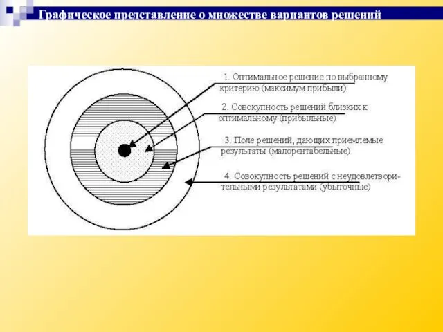 Графическое представление о множестве вариантов решений