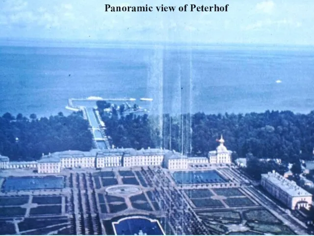 Panoramic view of Peterhof