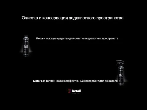 Очистка и консервация подкапотного пространства Motor – моющее средство для очистки