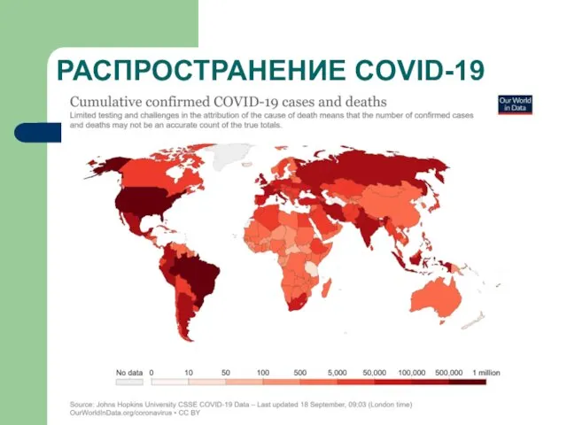 РАСПРОСТРАНЕНИЕ COVID-19