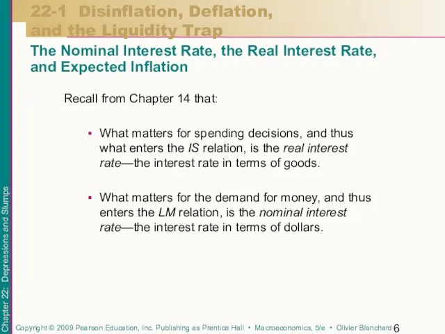 Recall from Chapter 14 that: What matters for spending decisions, and