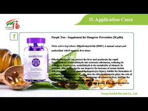 II. Application Cases Purple Tree - Supplement for Hangover Prevention (30