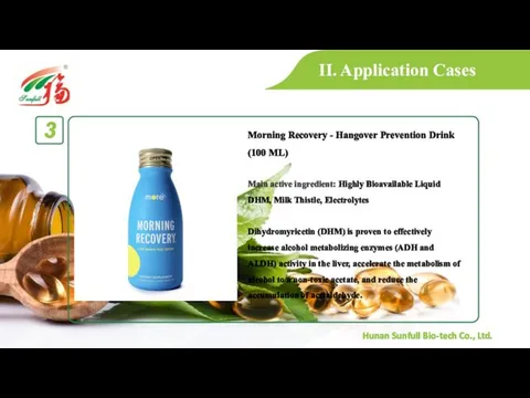 II. Application Cases Morning Recovery - Hangover Prevention Drink (100 ML)