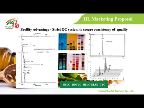 III. Marketing Proposal Facility Advantage - Strict QC system to secure