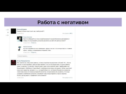 Работа с негативом