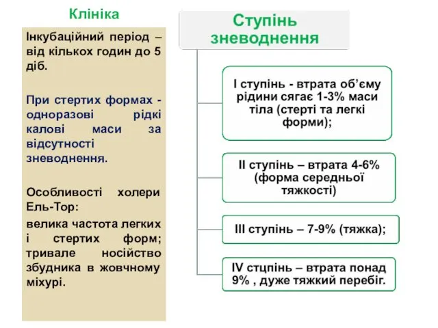 Клініка Інкубаційний період – від кількох годин до 5 діб. При