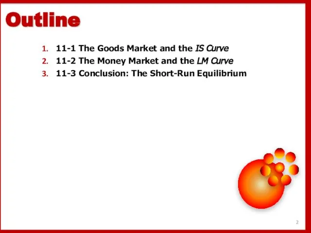 11-1 The Goods Market and the IS Curve 11-2 The Money