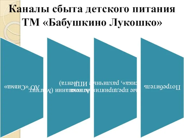 Каналы сбыта детского питания ТМ «Бабушкино Лукошко»