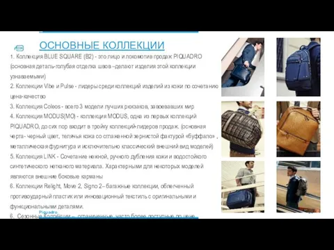 1. Коллекция BLUE SQUARE (B2) - это лицо и локомотив продаж