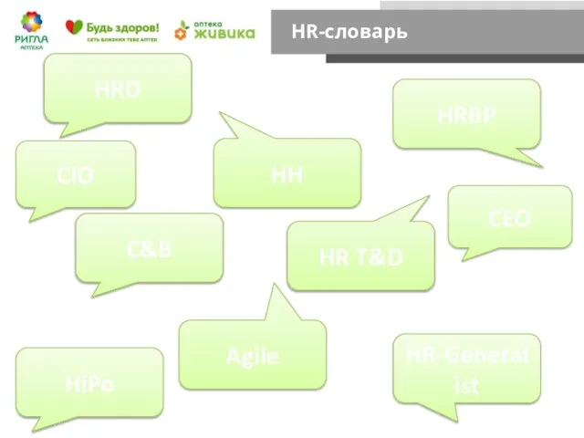 HRD HRBP C&B HR-Generalist HR T&D HH HiPo Agile CEO CIO HR-словарь