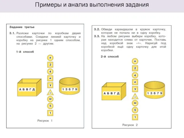 Примеры и анализ выполнения задания