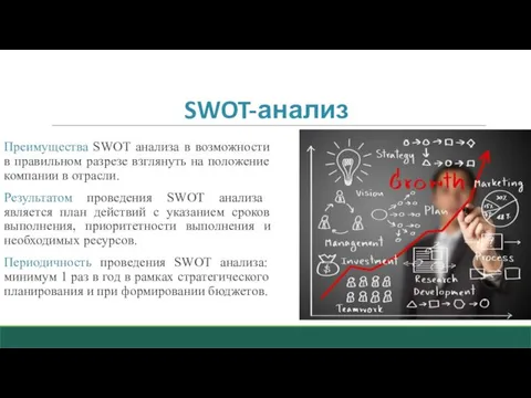 SWOT-анализ Преимущества SWOT анализа в возможности в правильном разрезе взглянуть на