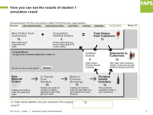 Here you can see the results of student 1 simulation result