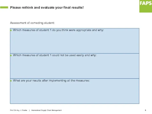 Which measures of student 1 do you think were appropriate and