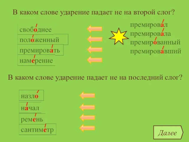 В каком слове ударение падает не на второй слог? премировать ремень