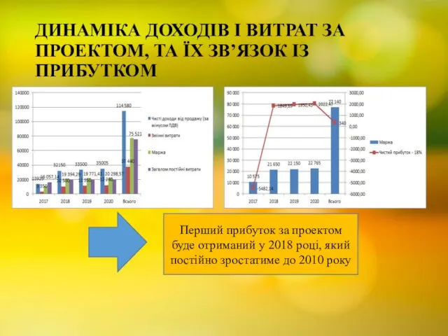 ДИНАМІКА ДОХОДІВ І ВИТРАТ ЗА ПРОЕКТОМ, ТА ЇХ ЗВ’ЯЗОК ІЗ ПРИБУТКОМ