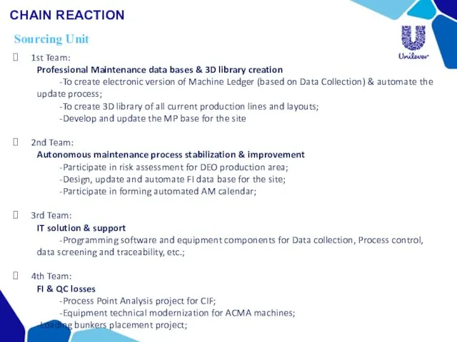 1st Team: Professional Maintenance data bases & 3D library creation -To