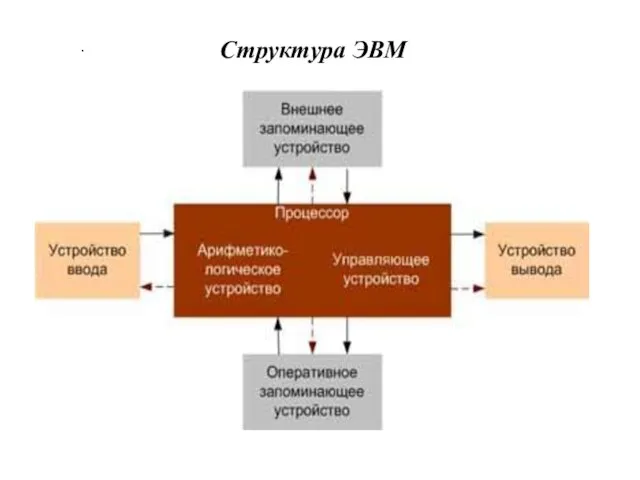 Структура ЭВМ .