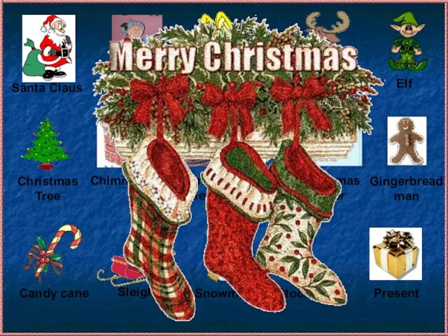 Gingerbread man Mrs. Claus Santa Claus Angel Christmas Tree Christmas letter