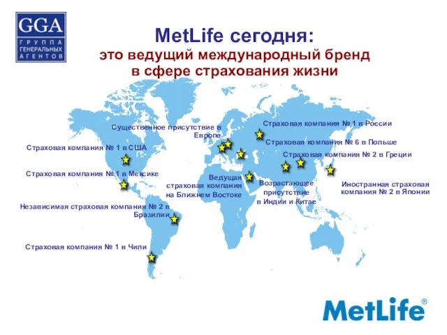 MetLife сегодня: это ведущий международный бренд в сфере страхования жизни