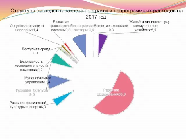 Структура расходов в разрезе программ и непрограммных расходов на 2017 год