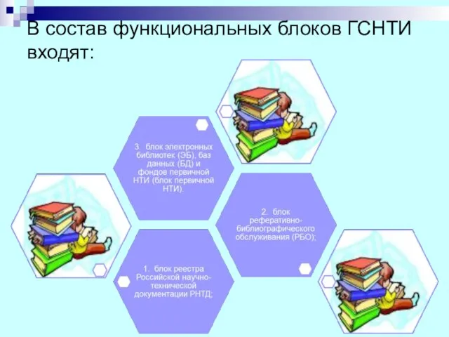 В состав функциональных блоков ГСНТИ входят: