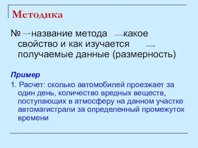 Методика № название метода какое свойство и как изучается получаемые данные