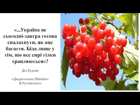 «...Україна не сьогодні-завтра готова спалахнути, як оце багаття. Біда лише у