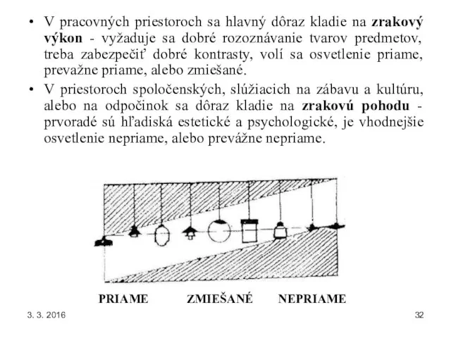 3. 3. 2016 PRIAME ZMIEŠANÉ NEPRIAME V pracovných priestoroch sa hlavný