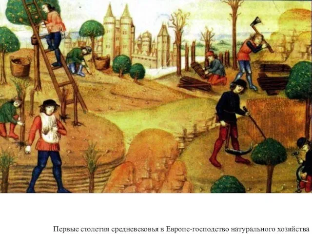 Первые столетия средневековья в Европе-господство натурального хозяйства