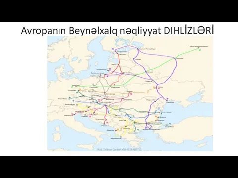 Avropanın Beynəlxalq nəqliyyat DIHLİZLƏRİ Ph.d. Talıbov Ceyhun +994558480713